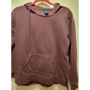 ARCHITECT WOMEN'S WINE COLORED COTTON HOODIE SIZE  PETITE MED